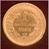 Image 2 : 1852 Liberty Head $1 Gold Coin