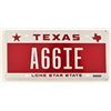 Image 1 : Texas A&M A66IE Vanity License Plate