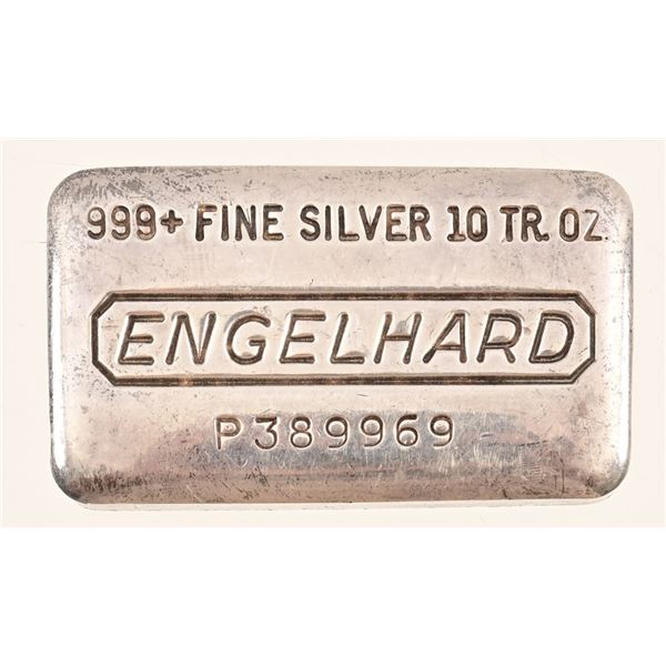 Engelhard 10 Troy Oz. Silver Bar