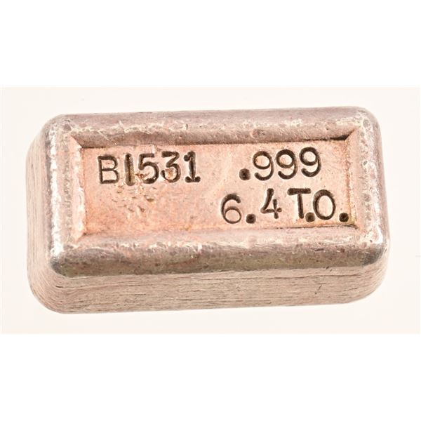 6.4 Troy Oz. Silver Bar