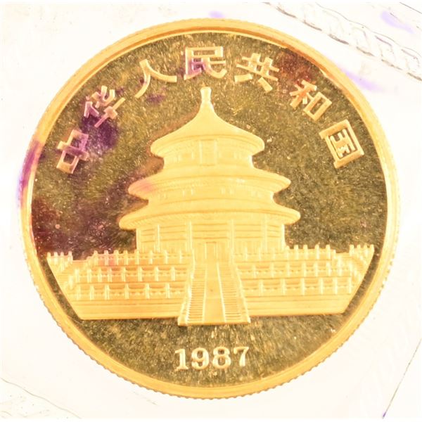 1987 Chinese Panda 1/2 oz Gold Coin