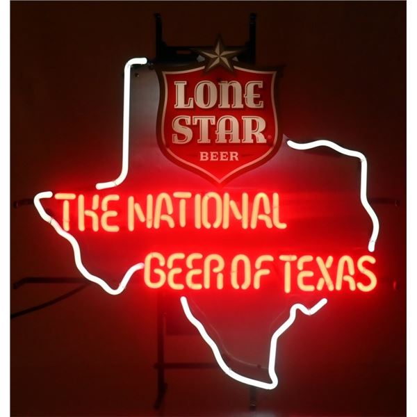 Lone Star Beer National Beer of Texas Neon Sign