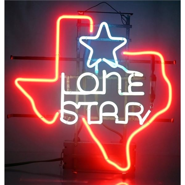 Lone Star Beer "Texas" Neon Sign