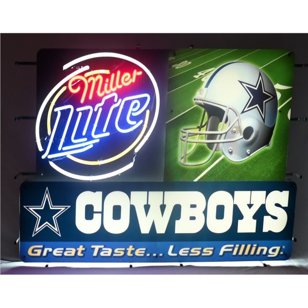 Miller Lite Dallas Cowboys Neon Sign