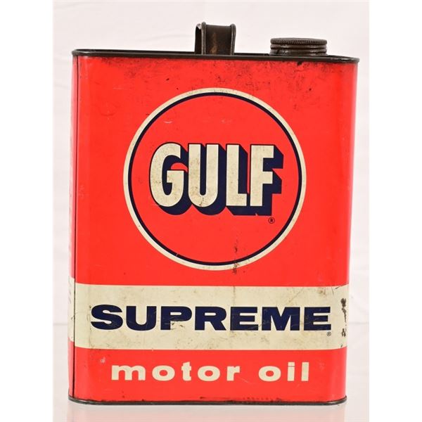 Vintage 2 Gallon Gulf Supreme Oil Can