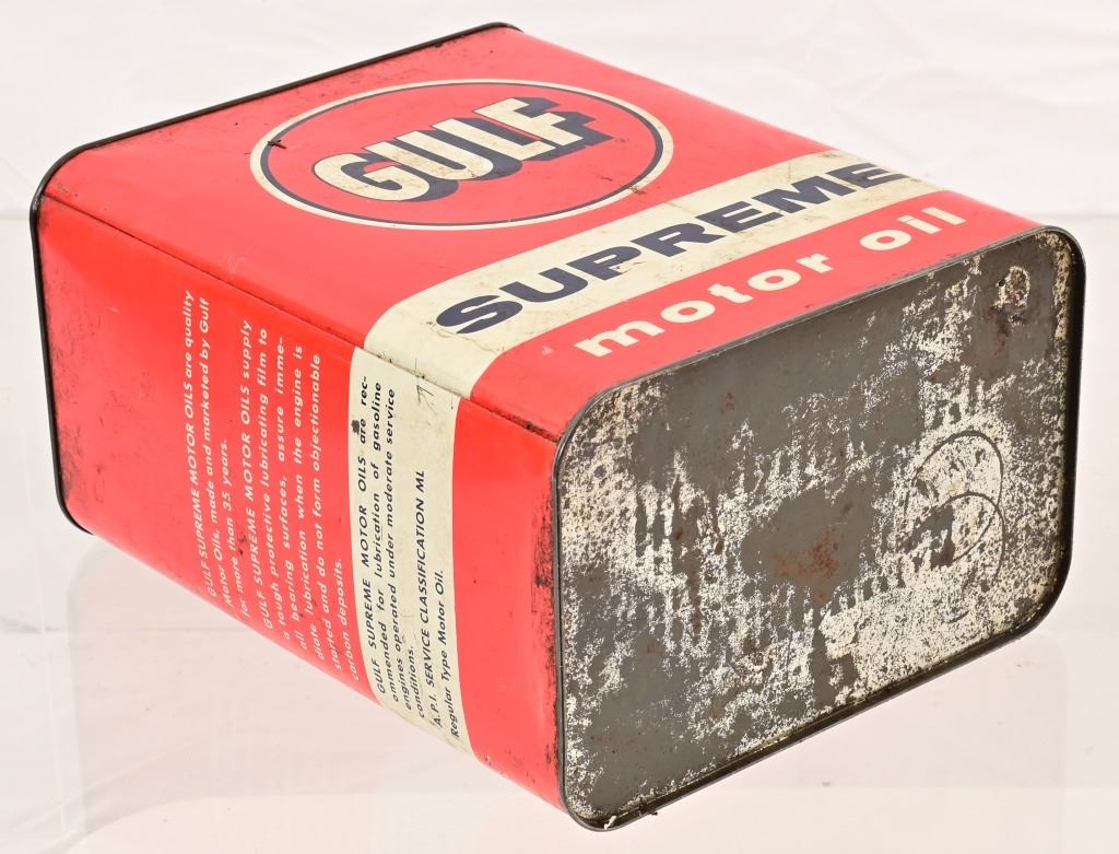Vintage 2 Gallon Gulf Supreme Oil Can