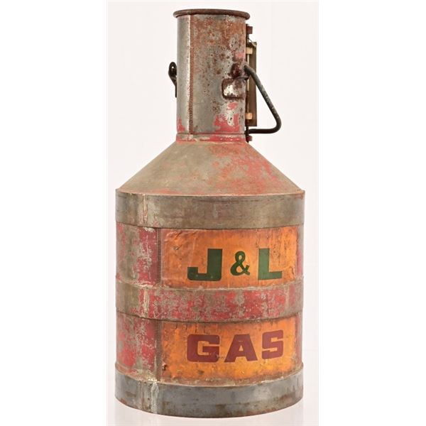 Vintage J & L Field Test 5 Gallon Gas Can