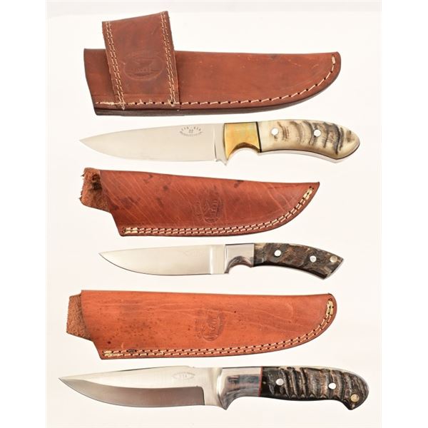 Collection of (3) CFK Cutlery Ram-Horn Knives