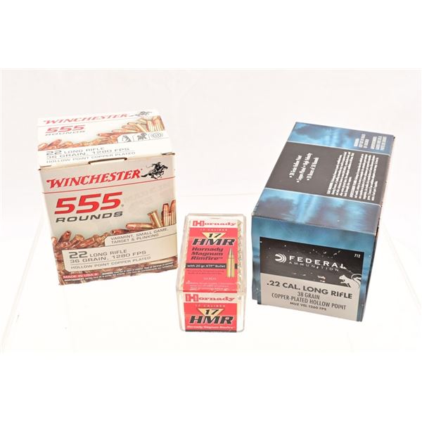 1555 Rounds .22 Ammo/ 50 Rounds .17 HMR