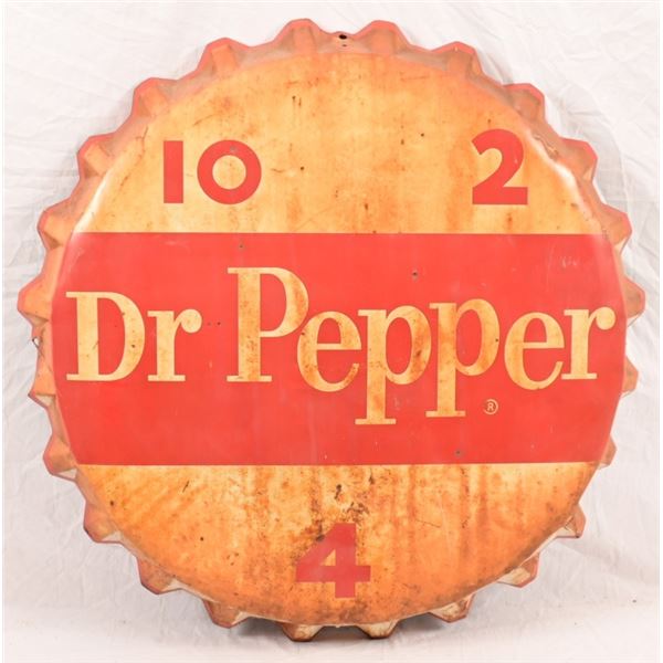 Dr. Pepper Tin Bottlecap Sign