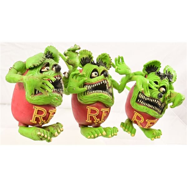 Collection of (3) Rat Fink Soft Vinyl Dolls