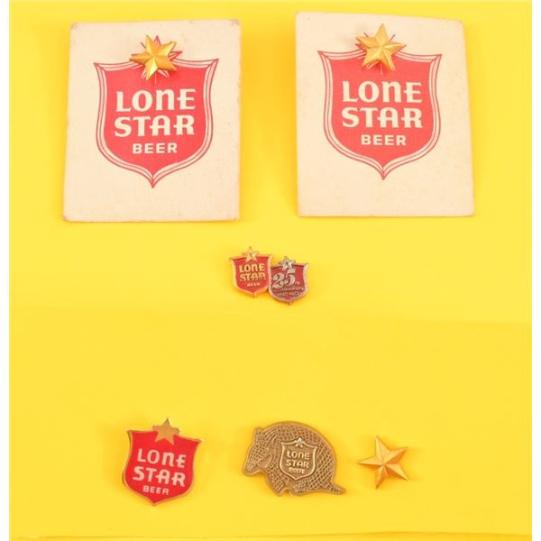 Collection of Lone Star Beer Pins