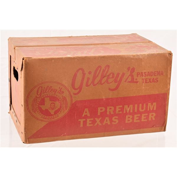 Vintage Gilley's Cardboard Beer Case