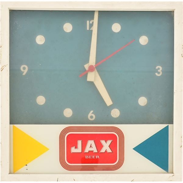 1960's Jax Beer Lighted Sign & Clock