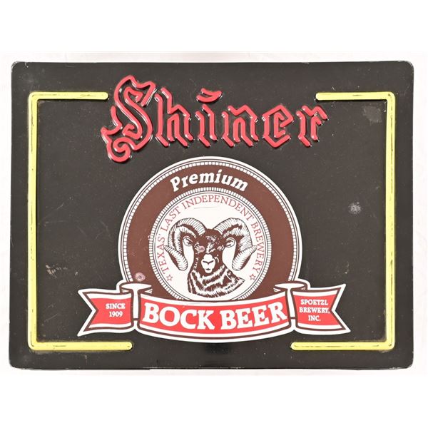 1980's Shiner Bock Premium Beer Lighted Sign