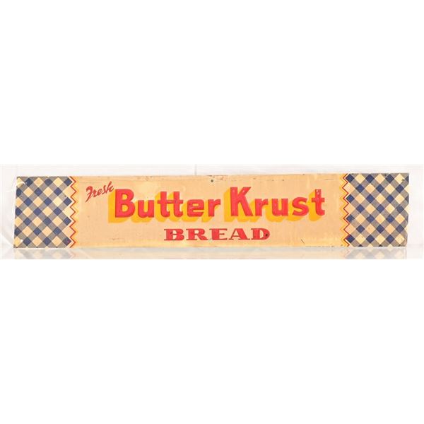 Vintage Butter Krust Embossed Tin Sign