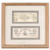 Image 1 : Framed Confederate $20 & $50 Notes