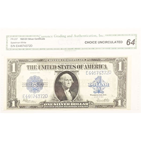 1923 $1.00 Silver Certificate