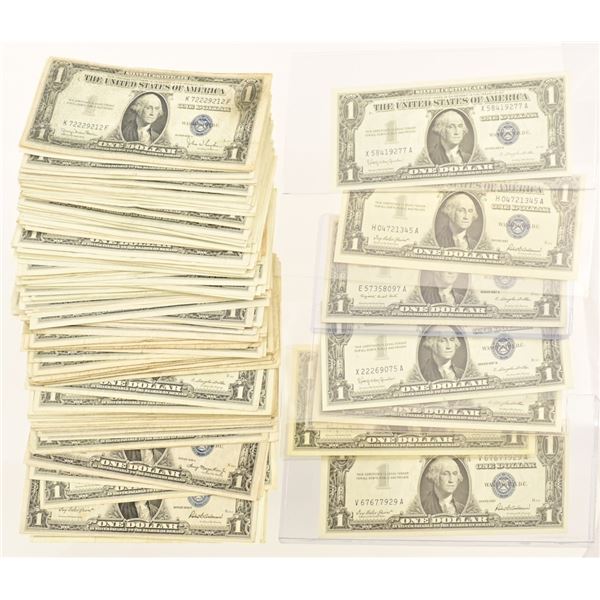 (158) $1 Silver Certificates-Blue Seal