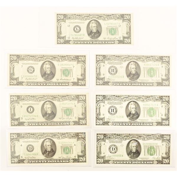 (7) $20 Federal Reserve Notes