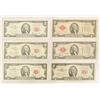 Image 1 : (6) $2 U.S. Notes "Red Seal"