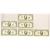 Image 1 : (6) $10 Federal Reserve Notes Uncirculated