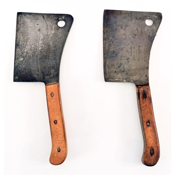 (2) Vintage Foster Bros. Meat Cleavers