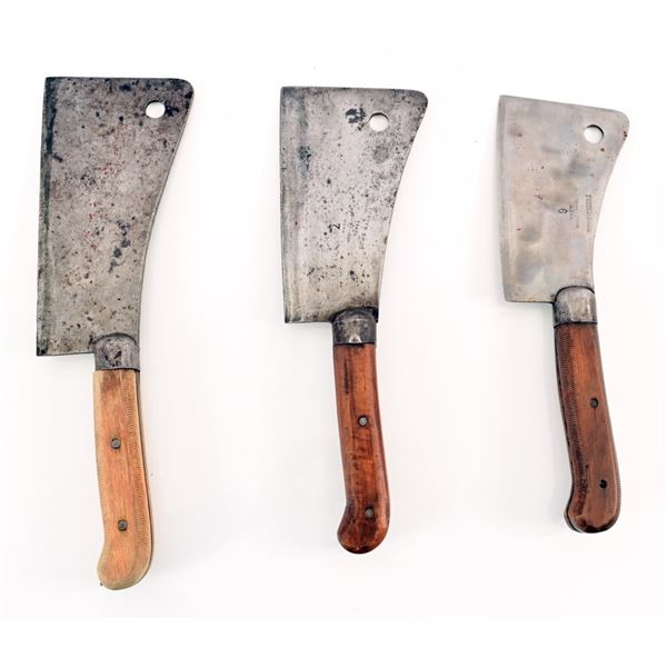 Vintage Foster Bros. No. 6,7, & 8 Meat Cleavers