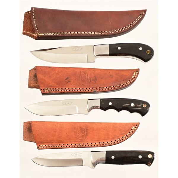 (3) CFK Cutlery Horn Handle Hunting Knives