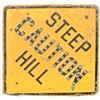 Image 1 : Steep Hill Porcelain Cat Eye Sign