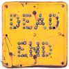Image 1 : Dead End Cats Eye Reflector Heavy Metal Sign