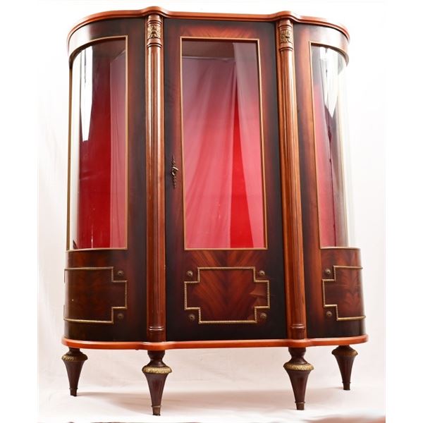 Bow Front Display Cabinet