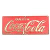 Image 1 : Vintage Coca-Cola Embossed Tin Sign