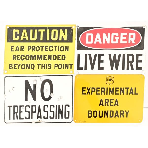 Collection of Small Metal Signs