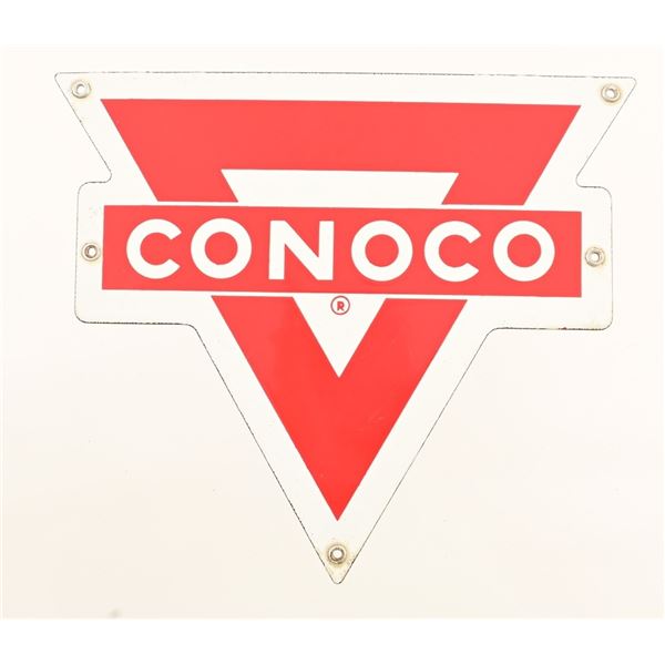 Conoco Porcelain Gas Pump Sign