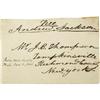 Image 1 : Andrew Jackson Hand Addressed Free Frank.