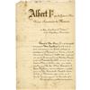 Image 2 : Prince Albert I of Monaco Document Signed,