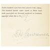 Image 3 : D.H. Lawrence. Dr. Manente Signed First Edition