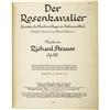 Image 2 : Signed by Richard Strauss. Der Rosenkavalier.