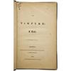 Image 2 : John William Polidori: The Vampyre, 1st Edition