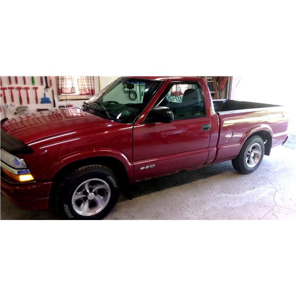 Chevy S-10 Pickup, Lawn Tractor, Like-New Tools, Harley Items, Hunting Items, Guns, Electronics, In