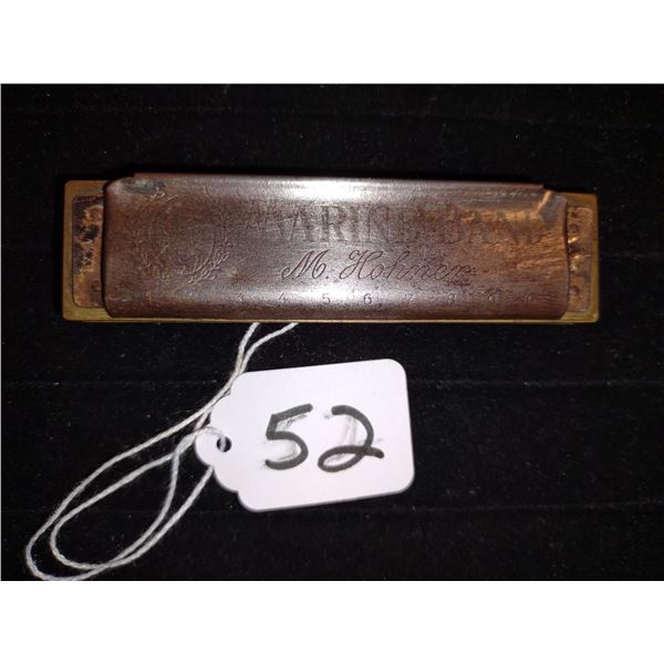 RARE ANTIQUE MARINE BAND M. HOHNER HARMONICA, MADE IN GERMAN