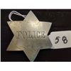 Image 1 : ANTIQUE 6 POINT STAR POLICE BADGE, CIRCA 1900