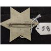 Image 2 : ANTIQUE 6 POINT STAR POLICE BADGE, CIRCA 1900