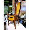 Image 3 : VINTAGE UPHOLSTERED WOODEN HIGH BACK CHAIR