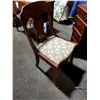 Image 3 : VINTAGE MAHOGANY DESK W/ UPHOLSTERED CHAIR