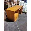 Image 5 : 4 PC OAK SET: 2 PC COMPUTER DESK, 2 DRAWER FILE, 2 DRAWER DESK