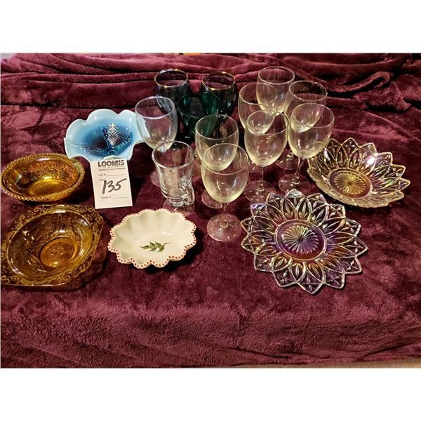 18 PC MISCELLANEOUS GLASSWARE