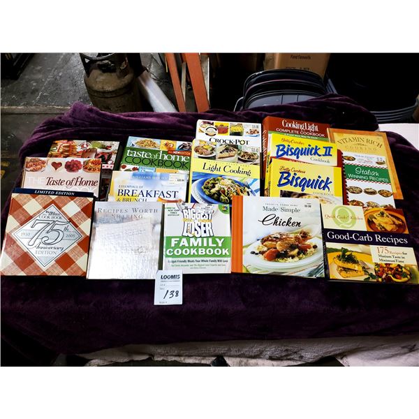 15 PC ASSORTED COOK BOOKS