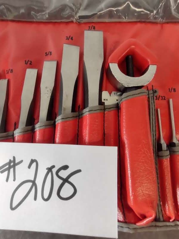 SNAPON PPC260AK, 26 PC PUNCH AND CHISEL SET, LOOKS NEW